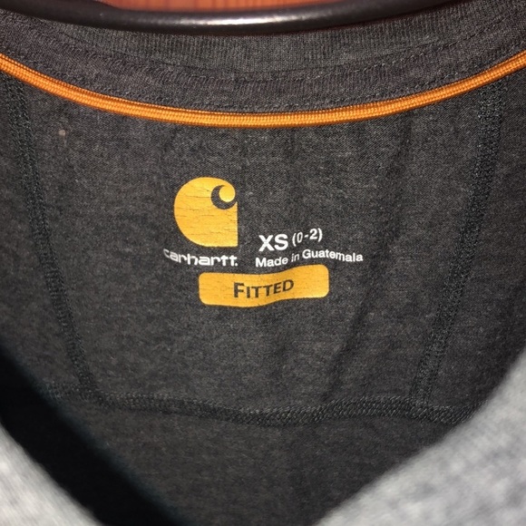 Carhartt fitted gray tank top with v-neck front carhartt force style size XS - Picture 3 of 5